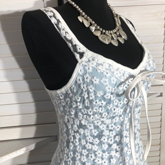 Shein Cami Slip Dress Embroidered Mesh Size 4 - Picture 10 of 12